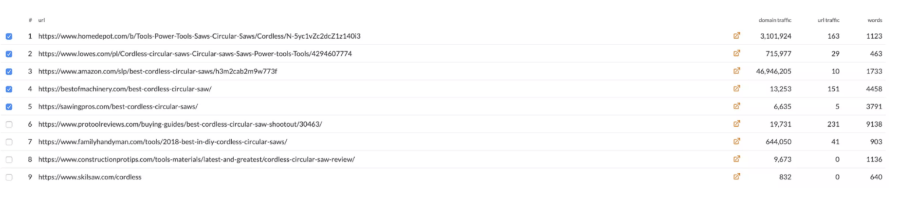 Compare Pages In Surfer