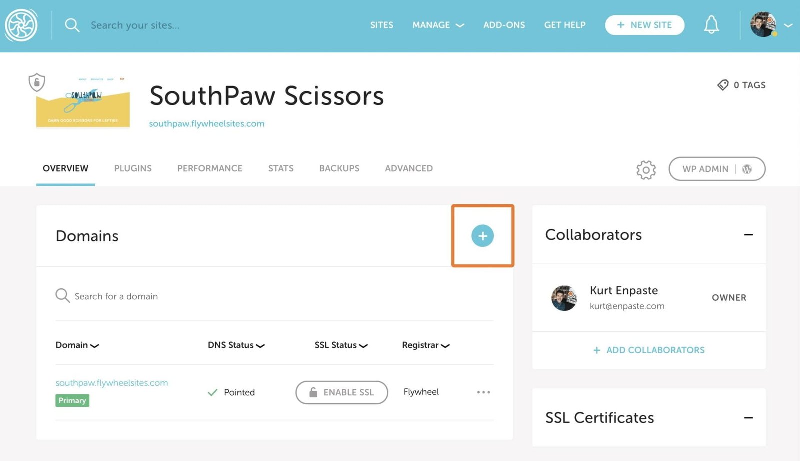 Connect DNS with Flywheel 